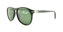 Persol PO9649S 95/31 Sunglasses Black Frame Green Lenses 52mm - $158.99
