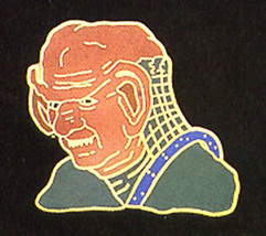 Star Trek: The Next Generation Ferengi Figure Metal Cloisonne Pin 1991 U... - £6.26 GBP