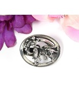 MATADOR BULLFIGHTING Vintage TIE CLASP Bar Charging Bull Fighting Oval S... - $26.94 CAD