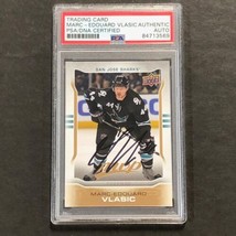 2014-15 Upper Deck MVP #120 Marc-Edouard Vlasic Signed Card PSA slabbed San Jose - £59.82 GBP