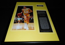 Jerry West Framed 12x18 Photo Display LA Lakers - £55.37 GBP