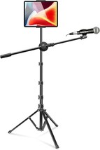 Elitehood Floor Tablet Stand And Boom Mic Stand, 68In Height, 12.9&#39;&#39; Phones. - £54.30 GBP