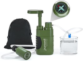 0.01 Micron Water Filter, 4 Filter Stages, Portable Outdoor Emergency And - £57.00 GBP