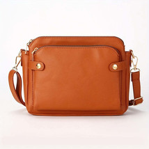 Vintage Faux Leather Multi Layer Crossbody Shoulder Bag for Women - £22.78 GBP