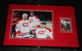 Elmer Lach Signed Framed 11x17 Photo Display Canadiens - £50.48 GBP