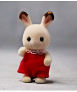 Calico Critters Epoch Sylvanian Families RABBIT Baby Bunny Red Shirt Sta... - £6.90 GBP