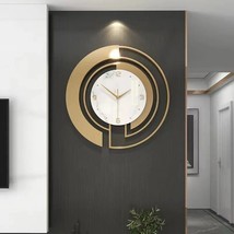 Silent Wall Clock Light Luxury Home and Decoration Metallic Modern Style... - £148.93 GBP