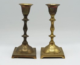 Pair of Brass Candlestick 5&quot; Tall - £19.45 GBP