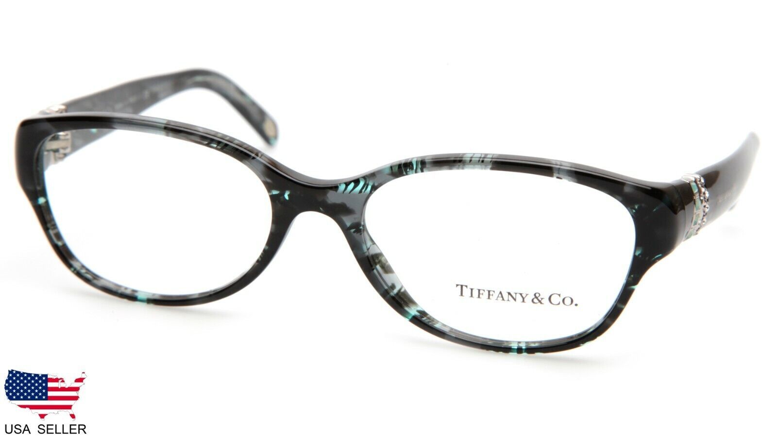 Primary image for NEW TIFFANY & Co. TF 2082-B 8129 GREY TURQUOISE EYEGLASSES FRAME 53-17-135 B35mm