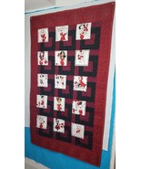 Lady in Red Quilt Lap Full 39 X 68 - $147.84