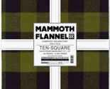 10&quot; Squares Mammoth Flannel Campsite Colorstory Plaid Fabric Precuts M53... - $39.97