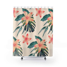 Tropical Flowers Stylish Design 71&quot; x 74&quot; Elegant Waterproof Shower Curtain for  - £57.84 GBP