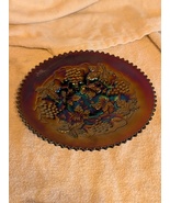 Antique Northwood Carnival Glass grape and cable amethyst sawtooth bowl 1910 ? - $55.00