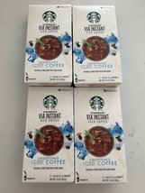 Starbucks Via Instant Sweetened Iced Coffee Lot of 4 Boxes Exp 12/21 - £22.90 GBP