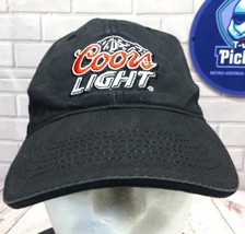 Coors Light Embroidered Black Baseball Cap Adjustable Strapback Hat By Acme - $9.50