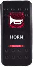 RED Light Horn Momentary Switch LED Waterproof 12V 20A 10A 5pin Rocker T... - $201.15 MXN