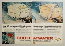 1957 Print Ad Scott-Atwater Royal Scott 40 Outboard Motors Minneapolis,MN - £12.57 GBP