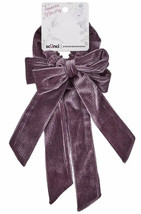Scunci Bowtie Scrunchie 2 Pack Purple Corduroy Hair Accessories Tamera Mowry New - £9.95 GBP