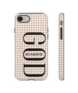God Has a Plan For You phone case | gingham scripture Christian accessory - €13,40 EUR