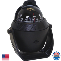 Shoreline Marine Illuminated Compass - 12V UV Protected SL52280 Black - $35.46