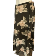 NWT Jones New York Green &amp; Pink Floral A Line Side Zip Skirt Size 8 - $42.74