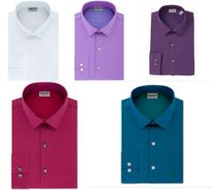 Kenneth Cole Reaction Mens Slim-Fit All Day Flex Dress Shirt, Choose Sz/Color - $23.00