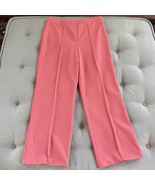 Vintage 70s Petites by Trissi Inc Salmon Peach Polyester Pull On Pants 1... - €15,44 EUR
