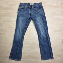 Ariat M5 Mens Straight Leg Jeans 31x32 Medium Wash Blue Western Denim Co... - $49.49