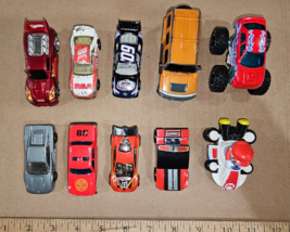 24GG56 LOT OF 10 TOY CARS, HOTWHEELS / MATCHBOX SIZE, GOOD CONDITION - £7.41 GBP