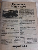 HEMMINGS MOTOR NEWS MAGAZINE AUGUST 1982 Auto Marketplace Cars trucks - $9.99