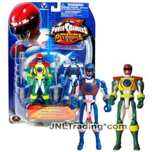 Year 2007 Power Rangers Operation Overdrive 6&quot; Figure Set GREEN and BLUE RANGER - £39.95 GBP