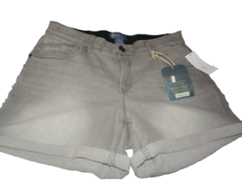 New Women 16W Democracy Gray Distressed J EAN Shorts Ab Solution Denim - £27.23 GBP