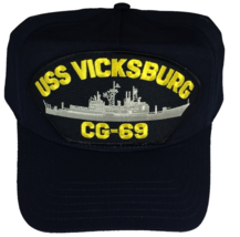 USS VICKSBURG CG-69 HAT USN NAVY SHIP TICONDERGOA CLASS GUIDED MISSILE C... - £17.95 GBP