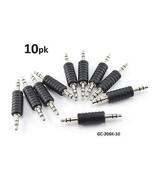 10-Pack 3.5Mm Stereo Male/Male Audio Gender Changer Black Adapter, Gc-20... - £22.04 GBP