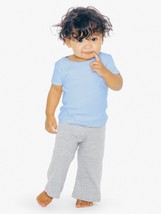 American Apparel - Infant Baby Rib Lap Tee in Baby Blue, Size 3-6 Months, 4000W - $8.09