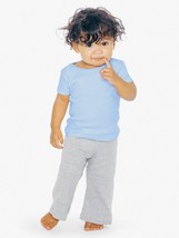 American Apparel - Infant Baby Rib Lap Tee in Baby Blue, Size 3-6 Months, 4000W - £7.60 GBP