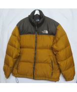 Vtg North Face Mens Retro Nuptse 700 Puffer Down Jacket Orange Yellow Sz... - £186.54 GBP