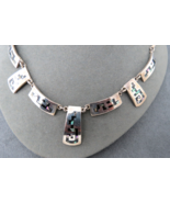 Taxco Sterling Silver Abalone Necklace 37.88 Grams 925 Mexico Designer C... - £109.30 GBP