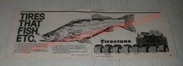 1978 Firestone Tires Ad - Tires that fish, etc. - £14.74 GBP