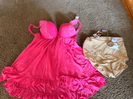 NWT Vintage LOT K-Mart Pink Babydoll Lingerie Thong Tummy Control Panty ... - $614.54 MXN