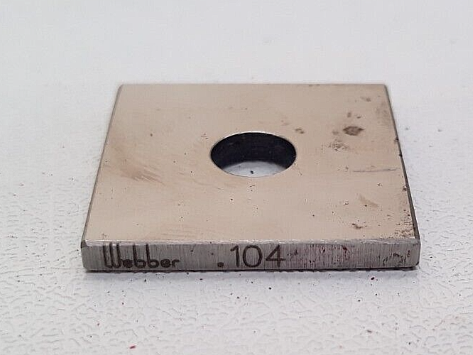 Starrett Webber Gage Block .104&quot; Square Steel ASME #LGM023 - $13.99