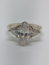 Vintage Sterling Silver 925 CZ Ring Size 6.5 - £19.65 GBP