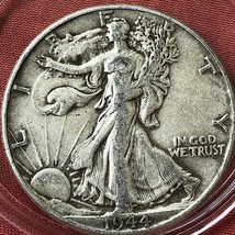 1944 WALKING LIBERTY SILVER Coin HALF 1/2 DOLLAR  20210115 - £19.97 GBP