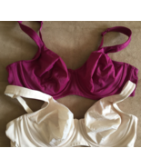 (2) Pair 42C Cacique Vintage Lined Silky Stretch Gentle Lift Full Cup UW... - $715.88 MXN