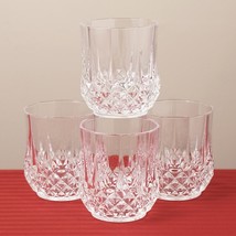 Longchamp Cristal D&#39;arque Old Fashion Whisky Water Juice Glass Set Of 4 - £40.20 GBP