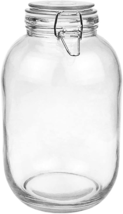 Folinstall 1 Gallon Glass Jar with Airtight Lid, Large Mason Jar for Pickled Egg - £22.06 GBP