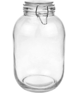 Folinstall 1 Gallon Glass Jar with Airtight Lid, Large Mason Jar for Pic... - £21.47 GBP