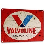 Valvoline Motor Oil Garage Auto Shop Gas Retro Logo Wall Decor Large Met... - £17.50 GBP