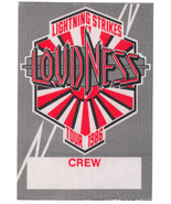 LOUDNESS 1986 TOUR CREW PASS LIGHTNING STRIKES JAPANESE HEAVY METAL OTTO... - $12.75