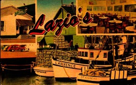Linen Advertising POSTCARD-LAZIO&#39;S Sea Food, Humboldt Bay, Eureka, Ca BK65 - £4.94 GBP